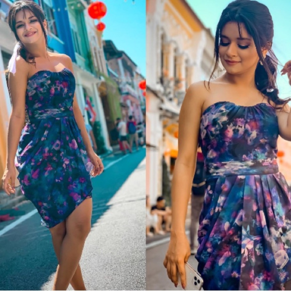Guess Floral Chiffon Dress size 6 - Picture 3 of 7